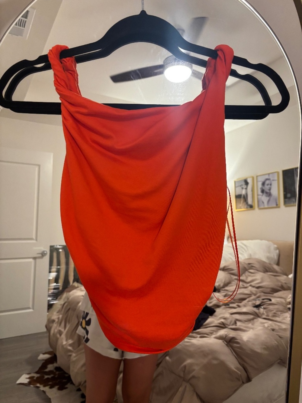 VICI Women's Red and Orange Tank